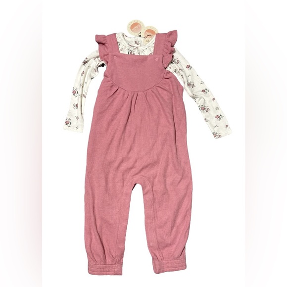 Tullabee Other - NEW Tullabee Jumper with Long Sleeve Floral Onesie Size 18-24 months